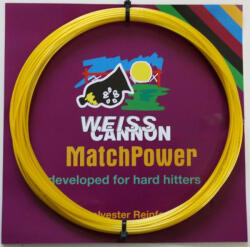 Weiss Cannon Racordaj tenis "Weiss Cannon MatchPower (12 m) - Galben