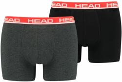 Head Boxeri sport bărbați "Head Men's Boxer 2P - grey/red