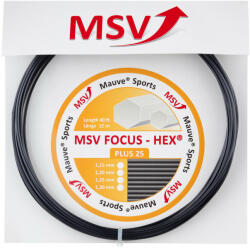 MSV Racordaj tenis "MSV Focus Hex Plus 25 (12 m) - black