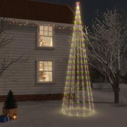 vidaXL Brad de Crăciun cu țăruș, 1134 LED-uri, multicolor, 800 cm (343564)