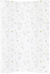 Ceba - COSY 2 négyzet alakú puha pelenkázó alátét (50x70) Dream dots fehér