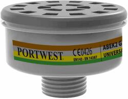 Portwest ABEK2 gáz szűrő - univerzális csatlakozás (fekete (P926BKR)