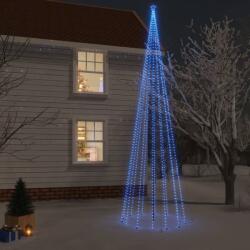 vidaXL Brad de Crăciun cu țăruș, 1134 LED-uri, albastru, 800 cm (343565)