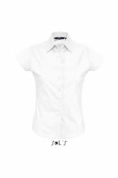 SOL'S Női blúz SOL'S SO17020 Sol'S Excess - Short Sleeve Stretch Women'S Shirt -XS, White