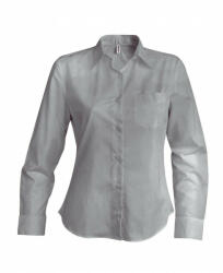 Kariban Női blúz Kariban KA549 Jessica > Ladies' Long-Sleeved Shirt -4XL, Silver