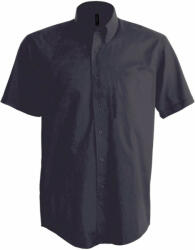 Kariban Férfi ing Kariban KA531 Short-Sleeved Cotton/Elastane Shirt -XL, Zinc