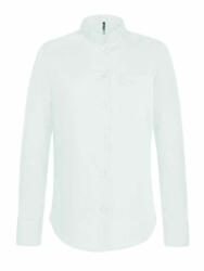 Kariban Női blúz Kariban KA514 Ladies' Long-Sleeved Mandarin Collar Shirt -M, White