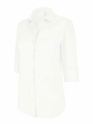 Kariban Női blúz Kariban KA558 Ladies' 3/4 Sleeved Shirt -3XL, White