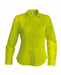 Kariban Női blúz Kariban KA549 Jessica > Ladies' Long-Sleeved Shirt -4XL, Burnt Lime