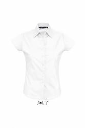 SOL'S Női blúz SOL'S SO17020 Sol'S Excess - Short Sleeve Stretch Women'S Shirt -XL, White