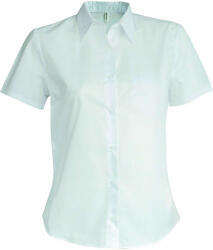 Kariban Női blúz Kariban KA540 Ladies' Short-Sleeved non-Iron Shirt -3XL, White