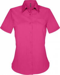 Kariban Női blúz Kariban KA548 Judith > Ladies' Short-Sleeved Shirt -L, Fuchsia