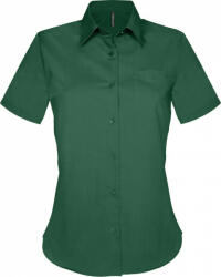 Kariban Női blúz Kariban KA548 Judith > Ladies' Short-Sleeved Shirt -M, Forest Green
