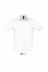 SOL'S Férfi ing SOL'S SO17030 Sol'S Broadway - Short Sleeve Stretch Men'S Shirt -S, White