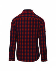 Premier Női blúz Premier PR350 Mulligan' Check - Women'S Long Sleeve Cotton Shirt -XL, Red/Navy