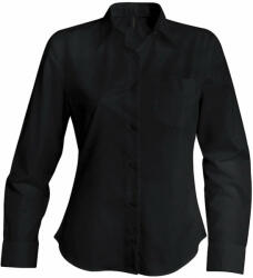 Kariban Női blúz Kariban KA549 Jessica > Ladies' Long-Sleeved Shirt -XL, Black