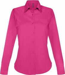 Kariban Női blúz Kariban KA549 Jessica > Ladies' Long-Sleeved Shirt -3XL, Fuchsia