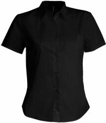 Kariban Női blúz Kariban KA548 Judith > Ladies' Short-Sleeved Shirt -2XL, Black
