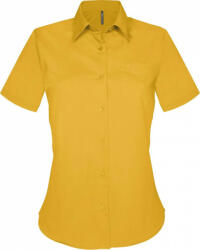 Kariban Női blúz Kariban KA548 Judith > Ladies' Short-Sleeved Shirt -2XL, Yellow