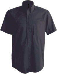 Kariban Férfi ing Kariban KA531 Short-Sleeved Cotton/Elastane Shirt -M, Zinc