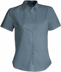 Kariban Női blúz Kariban KA548 Judith > Ladies' Short-Sleeved Shirt -L, Silver