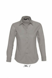 SOL'S Női blúz SOL'S SO16020 Sol'S Embassy - Long Sleeve Oxford Women'S Shirt -L, Silver