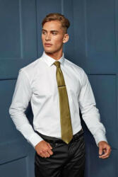 Premier Férfi ing Premier PR244 Men'S Stretch-Fit Cotton poplin Long Sleeve Shirt -4XL, Pale Blue