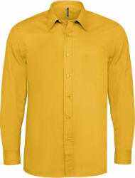 Kariban Férfi ing Kariban KA545 Jofrey > Long-Sleeved Shirt -L, Yellow