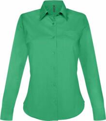Kariban Női blúz Kariban KA549 Jessica > Ladies' Long-Sleeved Shirt -L, Kelly Green
