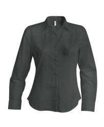 Kariban Női blúz Kariban KA538 Ladies' Long-Sleeved non-Iron Shirt -3XL, Zinc