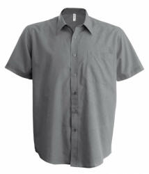 Kariban Férfi ing Kariban KA551 Ace - Short-Sleeved Shirt -3XL, Marl Storm Grey