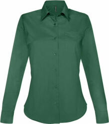 Kariban Női blúz Kariban KA549 Jessica > Ladies' Long-Sleeved Shirt -M, Forest Green