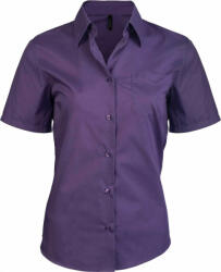 Kariban Női blúz Kariban KA548 Judith > Ladies' Short-Sleeved Shirt -XS, Purple