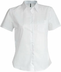 Kariban Női blúz Kariban KA548 Judith > Ladies' Short-Sleeved Shirt -2XL, White