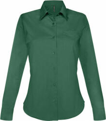 Kariban Női blúz Kariban KA549 Jessica > Ladies' Long-Sleeved Shirt -3XL, Forest Green