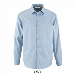 SOL'S Férfi ing SOL'S SO02102 Sol'S Brody Men - Herringbone Shirt -XL, Sky Blue