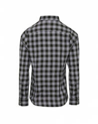 Premier Női blúz Premier PR350 Mulligan' Check - Women'S Long Sleeve Cotton Shirt -L, Steel/Black