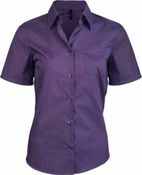 Kariban Női blúz Kariban KA548 Judith > Ladies' Short-Sleeved Shirt -S, Purple