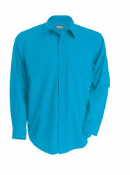 Kariban Férfi ing Kariban KA545 Jofrey > Long-Sleeved Shirt -6XL, Bright Turquoise