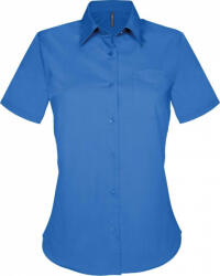 Kariban Női blúz Kariban KA548 Judith > Ladies' Short-Sleeved Shirt -4XL, Light Royal Blue