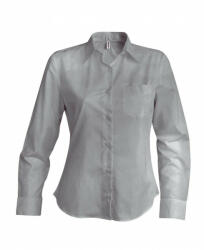Kariban Női blúz Kariban KA549 Jessica > Ladies' Long-Sleeved Shirt -3XL, Marl Storm Grey