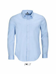 SOL'S Férfi ing SOL'S SO01426 Sol'S Blake Men - Long Sleeve Stretch Shirt -2XL, Light Blue