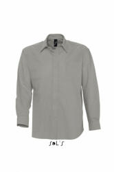 SOL'S Férfi ing SOL'S SO16000 Sol'S Boston - Long Sleeve Oxford Men'S Shirt -2XL, Silver