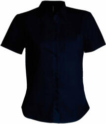 Kariban Női blúz Kariban KA548 Judith > Ladies' Short-Sleeved Shirt -L, Navy