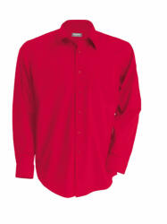 Kariban Férfi ing Kariban KA545 Jofrey > Long-Sleeved Shirt -3XL, Classic Red