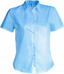 Kariban Női blúz Kariban KA540 Ladies' Short-Sleeved non-Iron Shirt -XL, Bright Sky