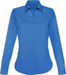 Kariban Női blúz Kariban KA549 Jessica > Ladies' Long-Sleeved Shirt -XL, Light Royal Blue