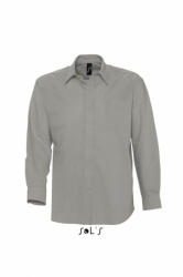 SOL'S Férfi ing SOL'S SO16000 Sol'S Boston - Long Sleeve Oxford Men'S Shirt -3XL, Silver