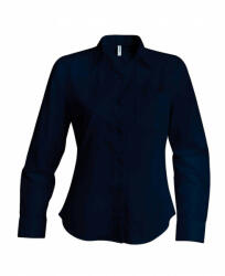 Kariban Női blúz Kariban KA549 Jessica > Ladies' Long-Sleeved Shirt -4XL, Navy