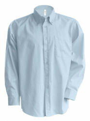 Kariban Férfi ing Kariban KA533 Men'S Long-Sleeved Oxford Shirt -4XL, Oxford Blue